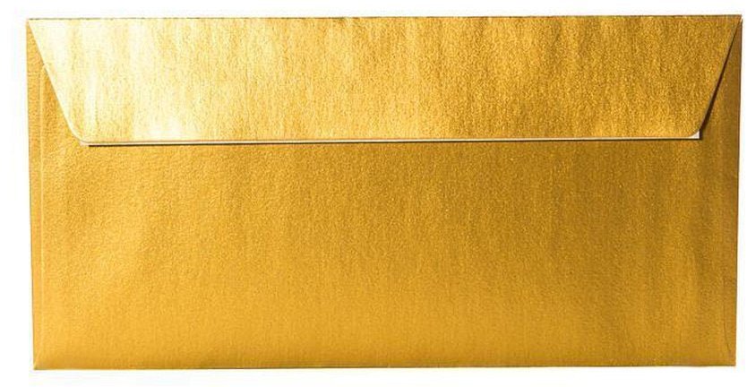 Briefumschläge DIN Lang - Gold - Individuelle Einladung